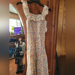 3/$30 comfortable summer floral maxi dress new tags XS  like S see below